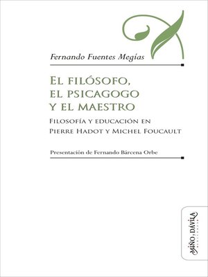 cover image of El filósofo, el psicagogo y el maestro